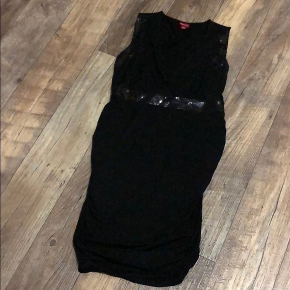 Maternity evening little black dress - Picture 1 of 2